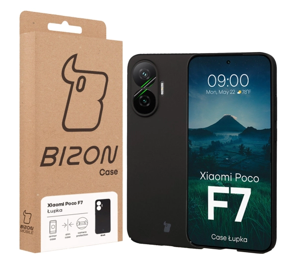 Bizon Łupka do Xiaomi POCO F7 Czarny