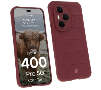 Etui Bizon Tur do Honor 400 Pro 5G Ciemnofioletowy