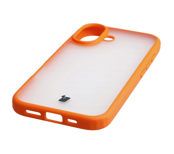 Bizon Angelo do Apple iPhone 17 z pomarańczową ramką