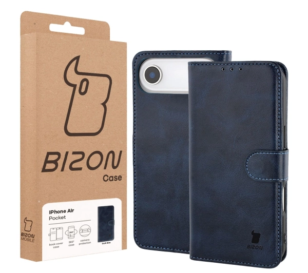 Bizon z klapką Pocket do Apple iPhone Air Granatowy