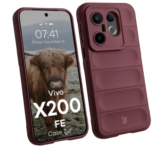Etui Bizon Tur do vivo X200 FE Dark Purple Ciemnofioletowy