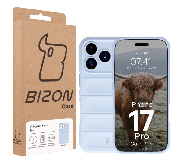 Bizon Tur do Apple iPhone 17 Pro Jasnoniebieski
