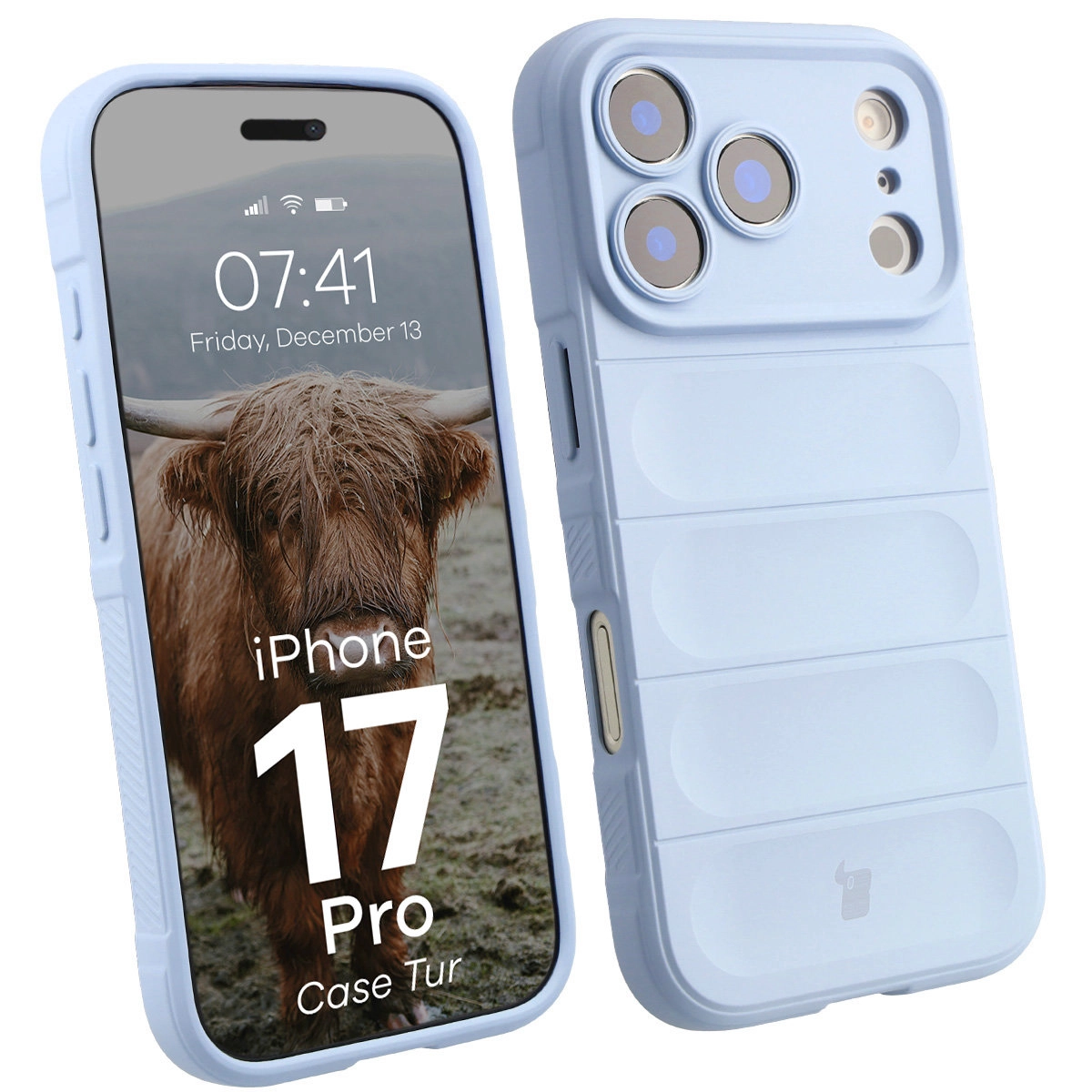 Etui Bizon Tur do Apple iPhone 17 Pro Jasnoniebieski
