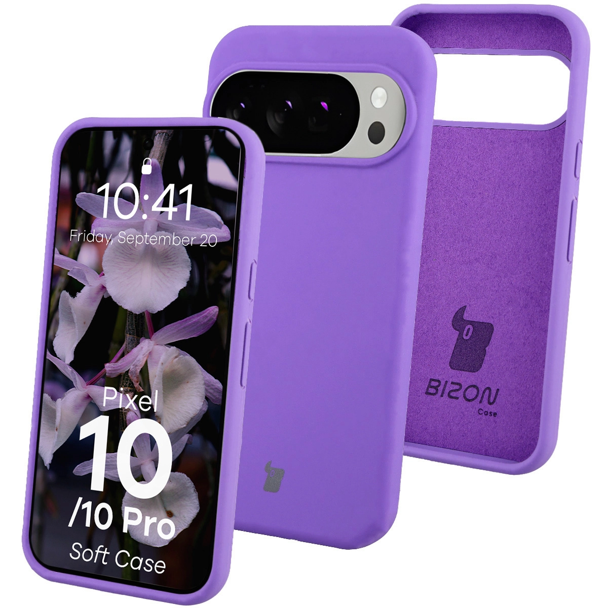 Etui Bizon Soft do Google Pixel 10 / Google Pixel 10 Pro Fioletowy