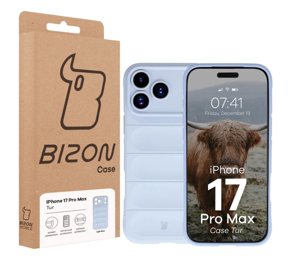 Bizon Tur do Apple iPhone 17 Pro Max Jasnoniebieski