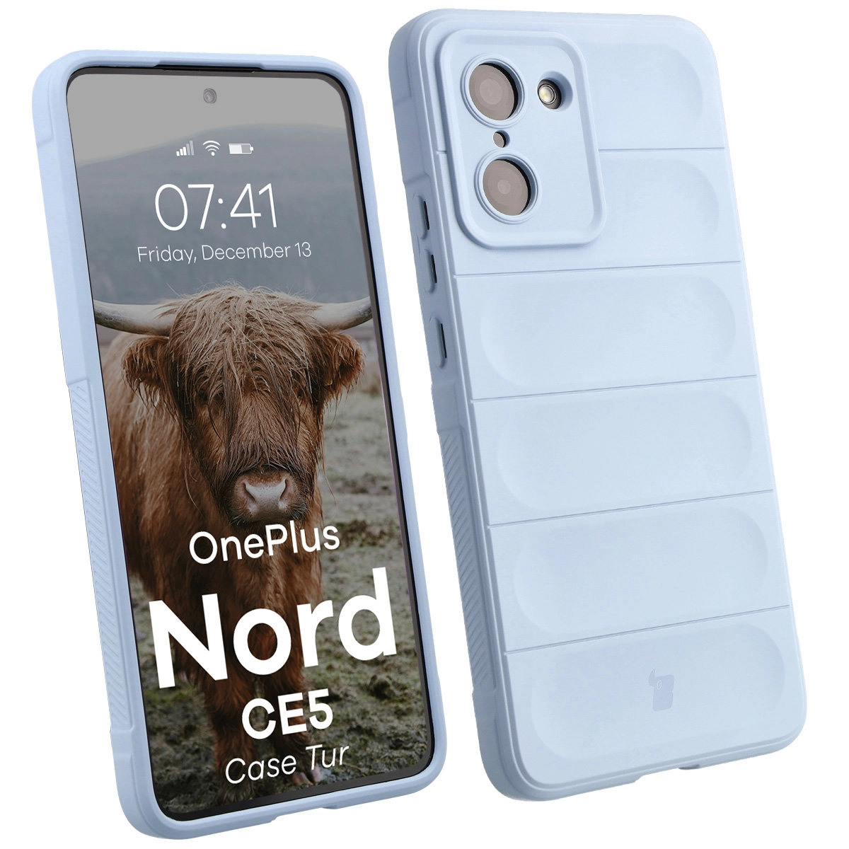 Etui Bizon Tur do OnePlus Nord CE5 5G Jasnoniebieski