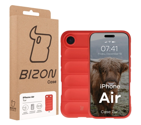 Bizon Tur do Apple iPhone Air Czerwony