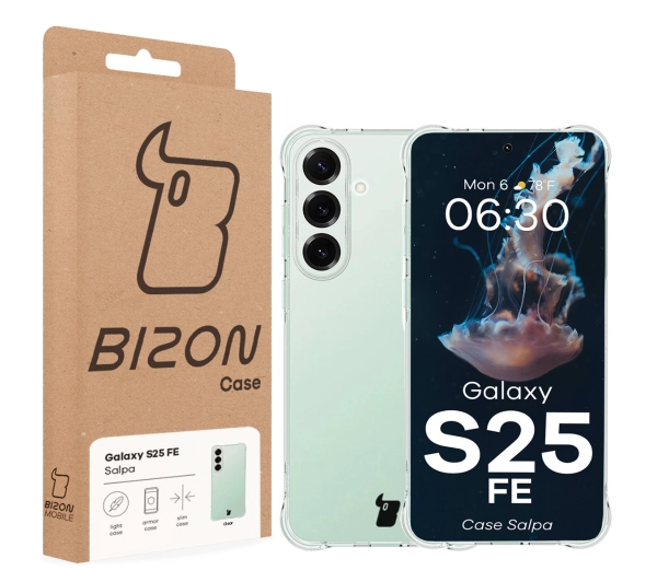 Bizon Salpa do Samsung Galaxy S25 FE Przezroczysty