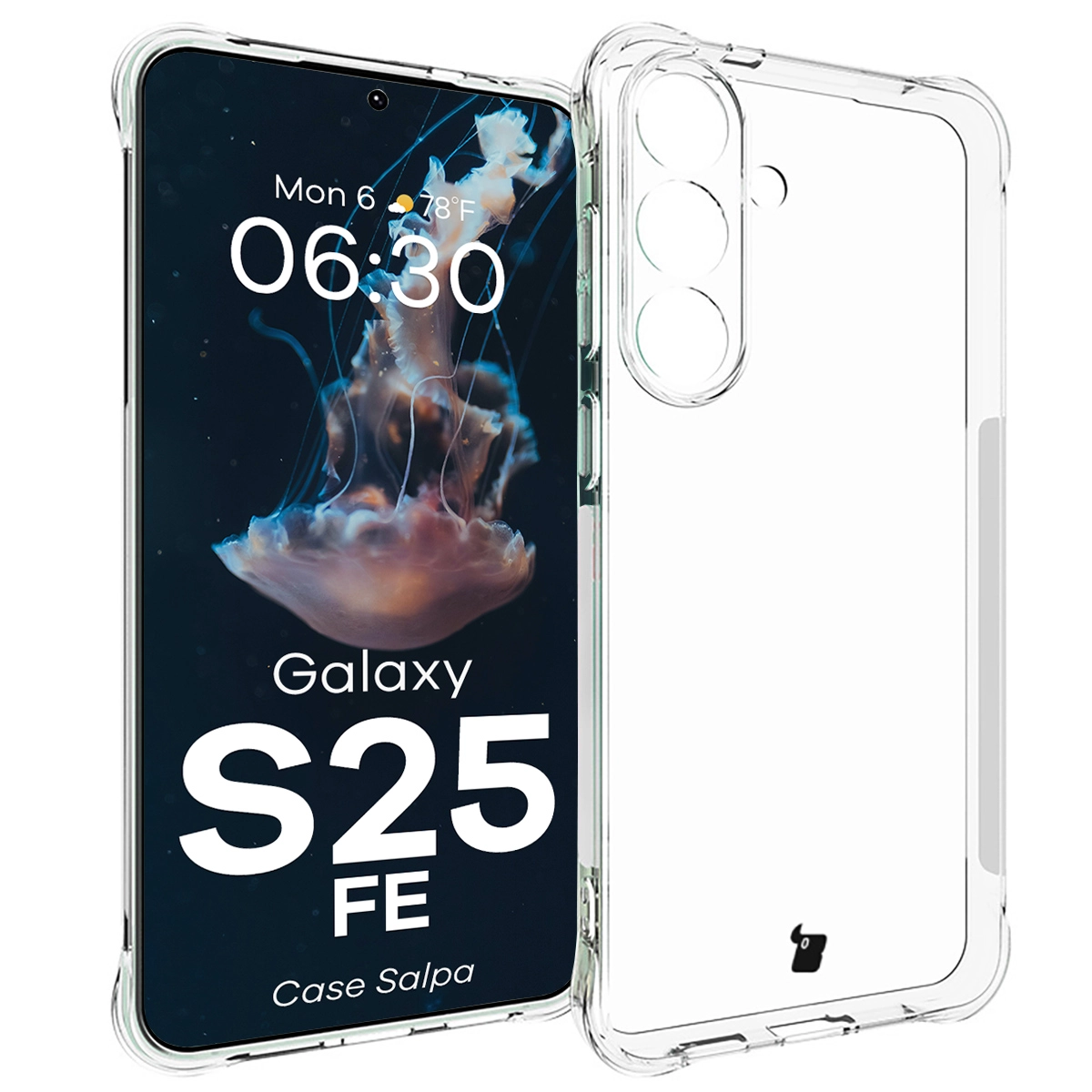 Etui Bizon Salpa do Samsung Galaxy S25 FE Przezroczysty