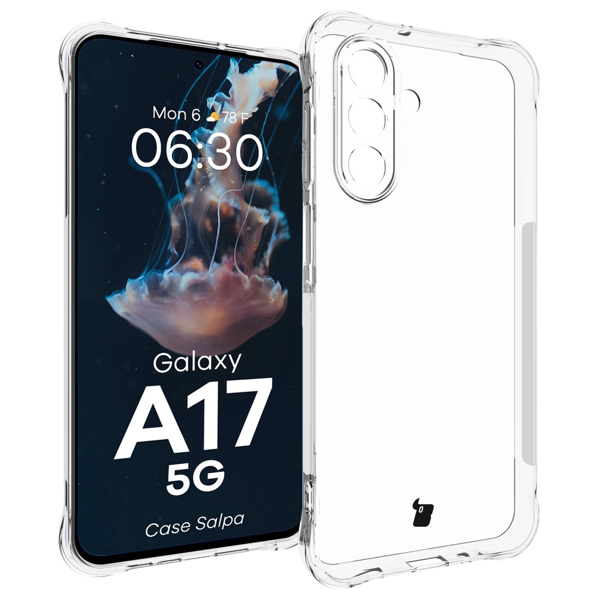 Etui Bizon Salpa do Samsung Galaxy A17 5G Przezroczysty