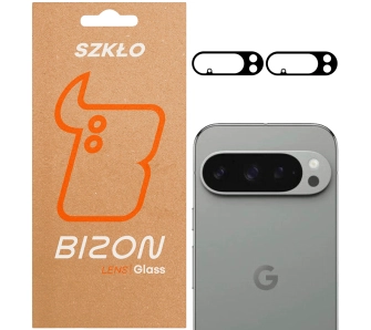 Szkło ochronne Bizon na aparat Silk Lens do Google Pixel 10 Pro czarny 2 sztuki