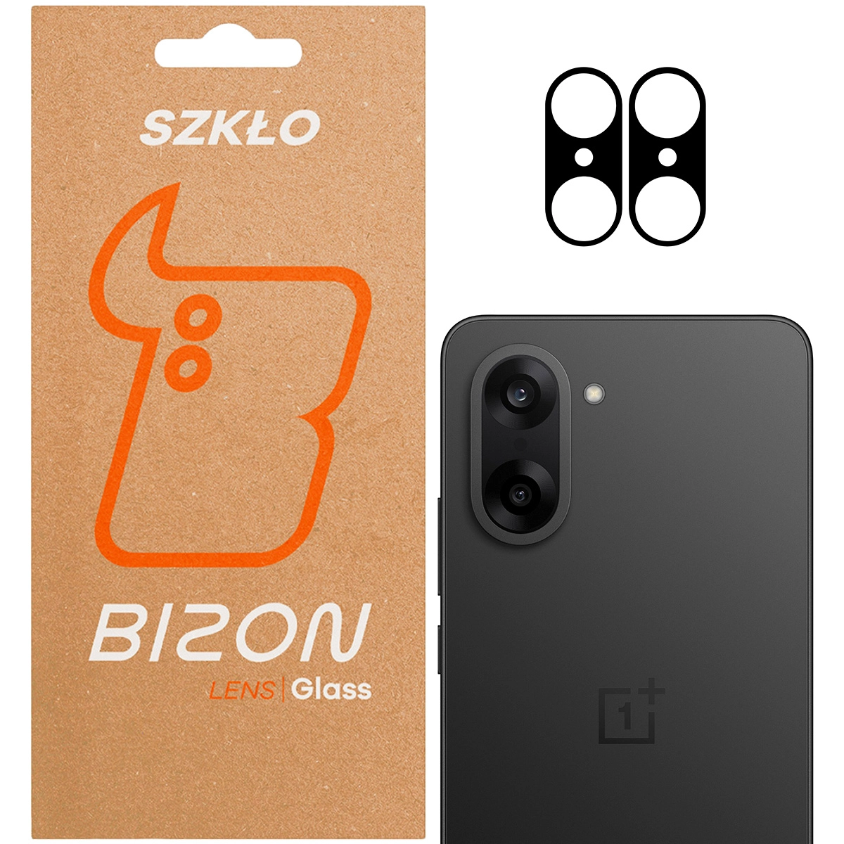 Szkło ochronne Bizon na aparat Silk Lens do OnePlus Nord CE5 przezroczysty 2 sztuki