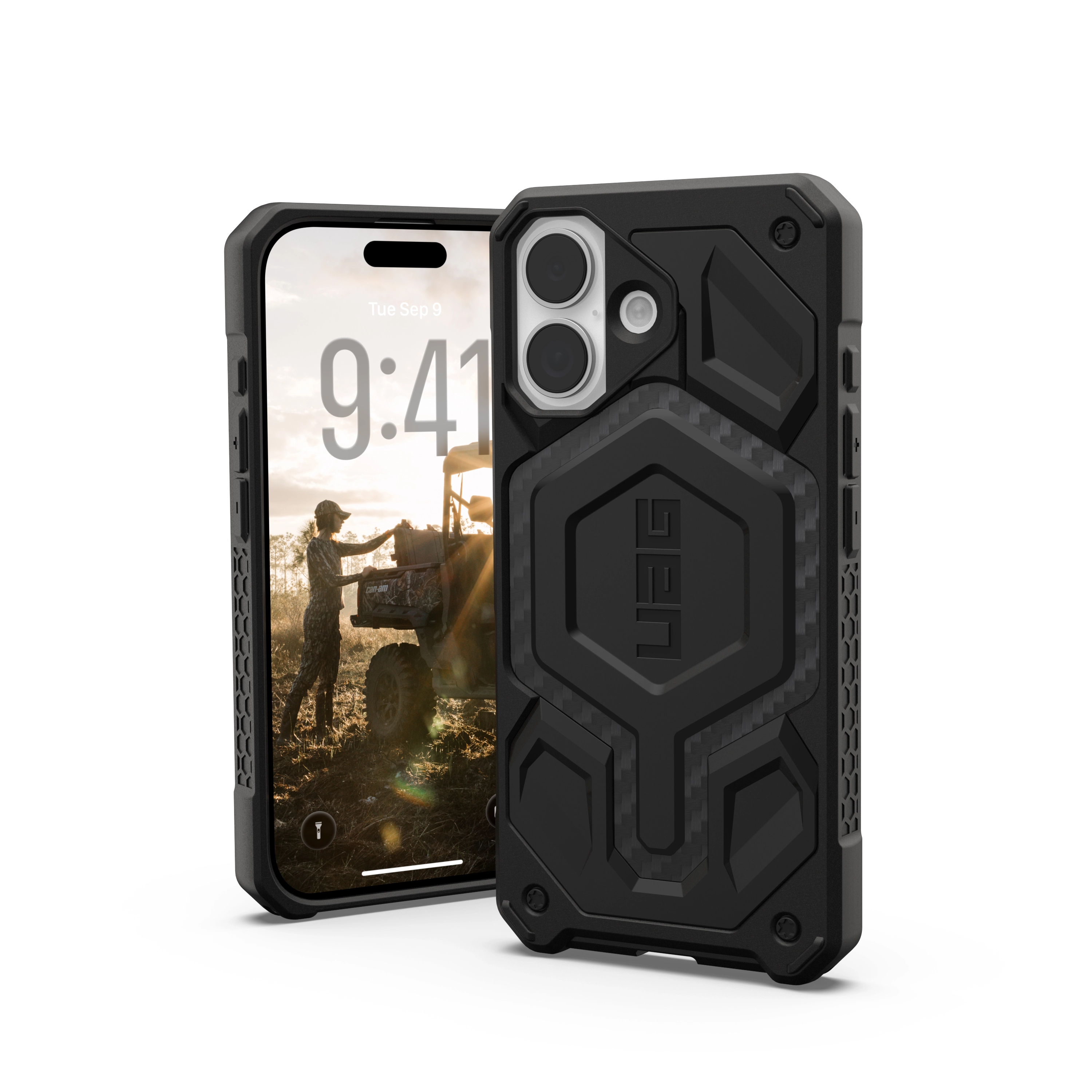 Etui UAG Monarch Pro z MagSafe do iPhone 17 Carbon Fiber