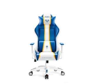 Diablo Chairs X-One 2.0 Small do 90kg Skóra ECO Biało-niebieski - Kup na Raty - RRSO 0%
