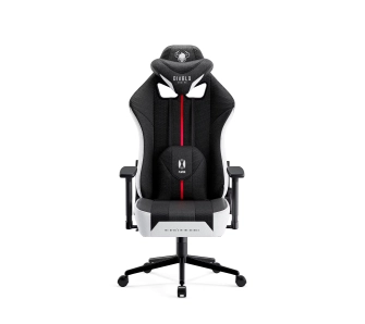 Fotel Diablo Chairs X-Player 2.0 Small do 90kg Skóra ECO Tkanina Biało-czarny