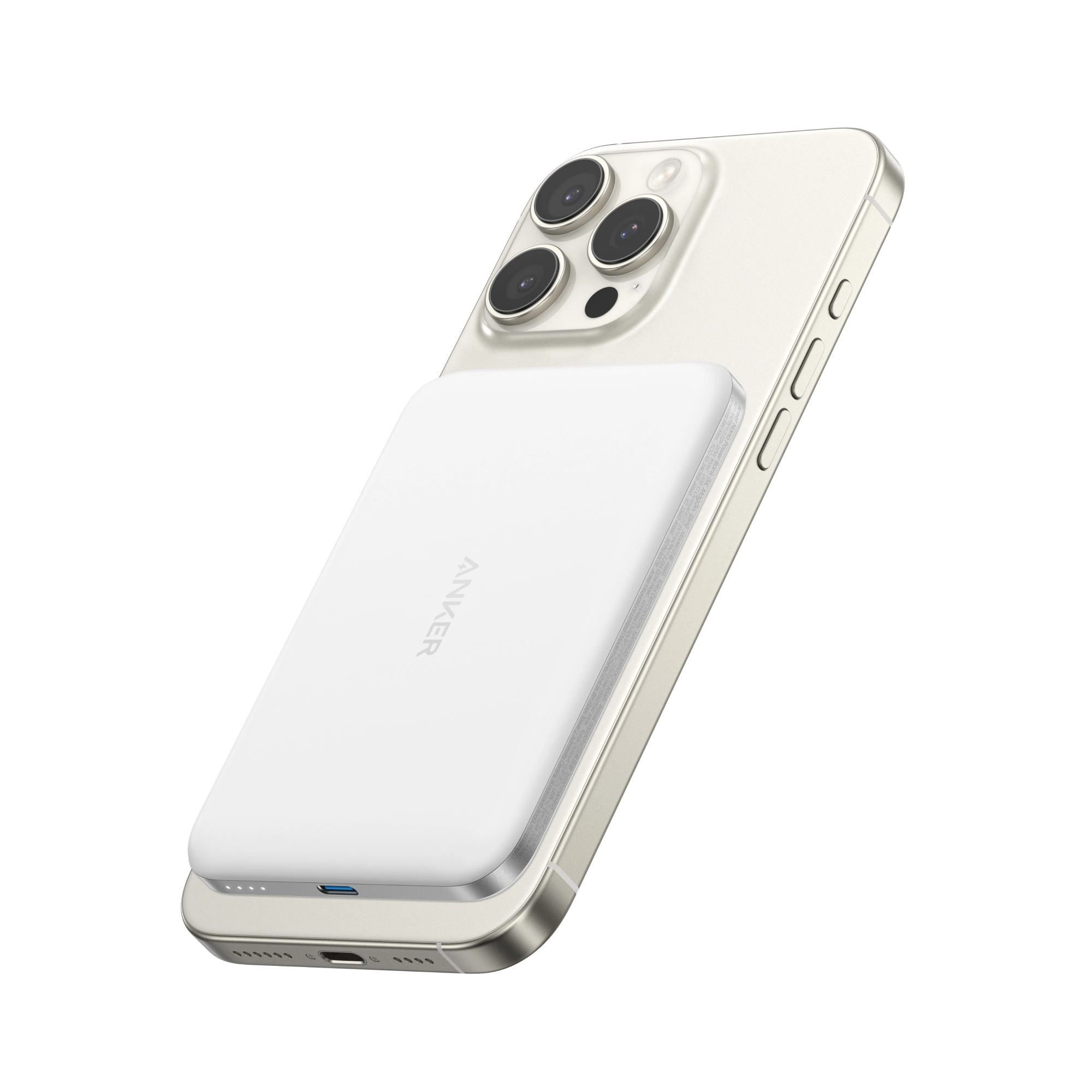 Powerbank Anker Nano MagGo (A1665H21) 5000mAh 20W MagSafe, QI2 Biały