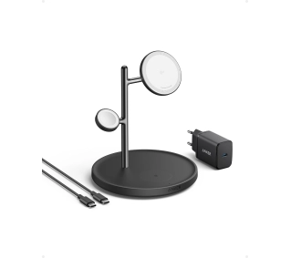 Anker MagGo 3w1 (B25M3312) iPhone Apple Watch AirPods 15W Czarny - Kup na Raty - RRSO 0%
