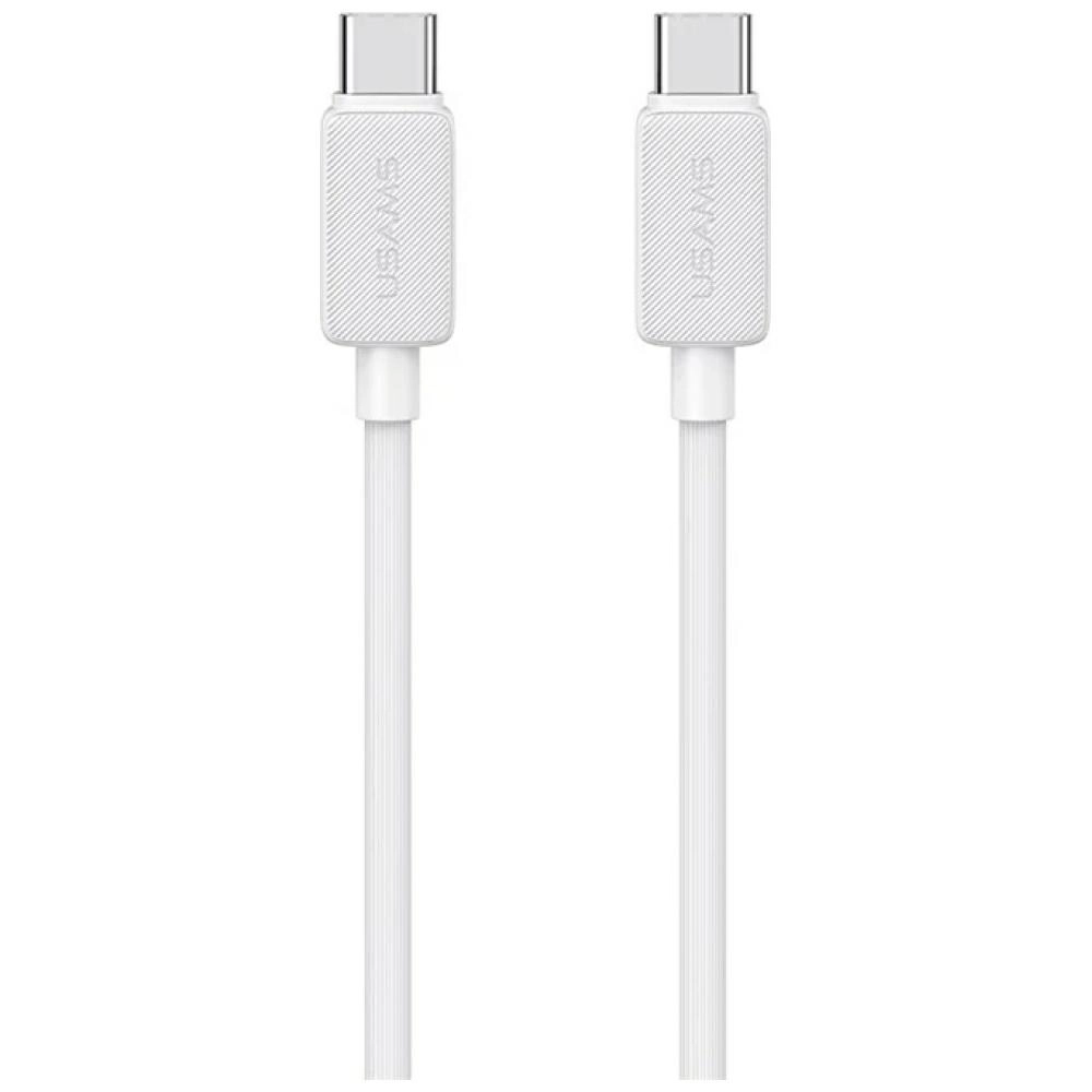 Kabel USAMS KY Series 60W USB-C do USB-C 1m Biały