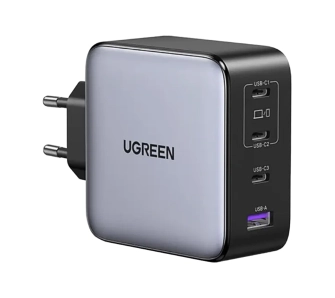 Ładowarka sieciowa UGREEN GaN 200W USB-A 3xUSB-C Szary