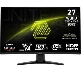 Monitor MSI MAG 274CQF 27" 2K Rapid VA 180Hz 0,5ms GTG Zakrzywiony Gamingowy