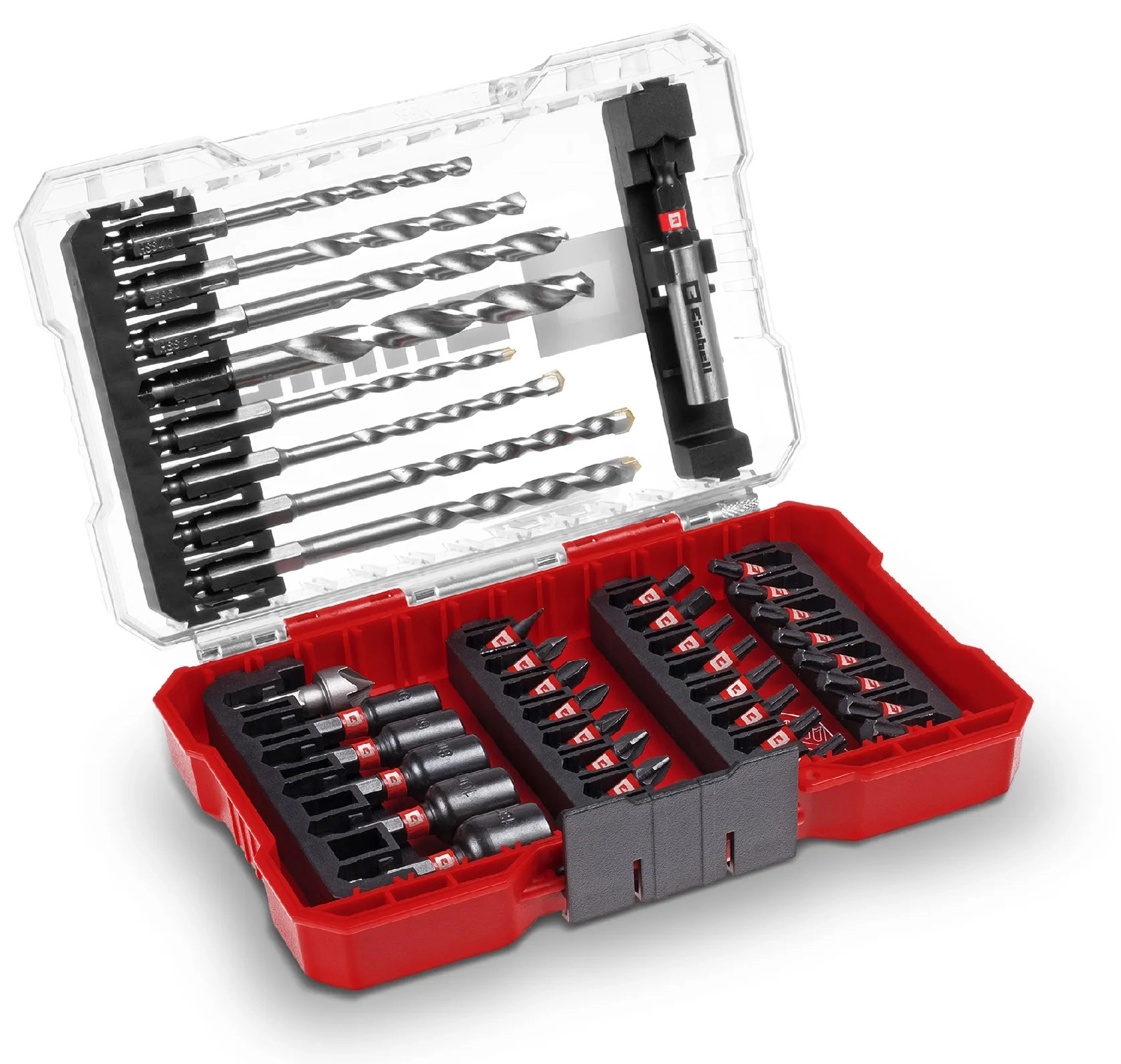 Zestaw wierteł i końcówek wkręcających Einhell M-Case 49108763 (39 szt.)