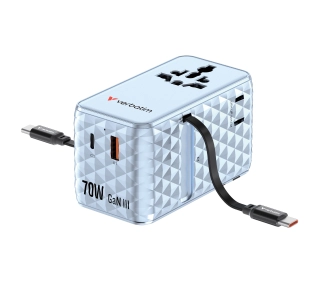 Verbatim 30187 70W 2x kabel USB-C Blue