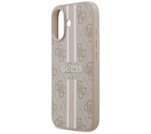 Guess 4G Printed Stripes MagSafe do iPhone 17 Różowy