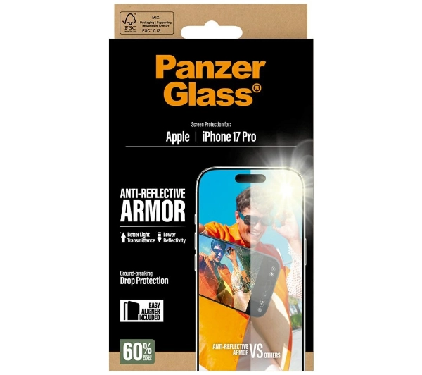 PanzerGlass Armor Anti-Reflective EasyAligner do iPhone 17 Pro Max