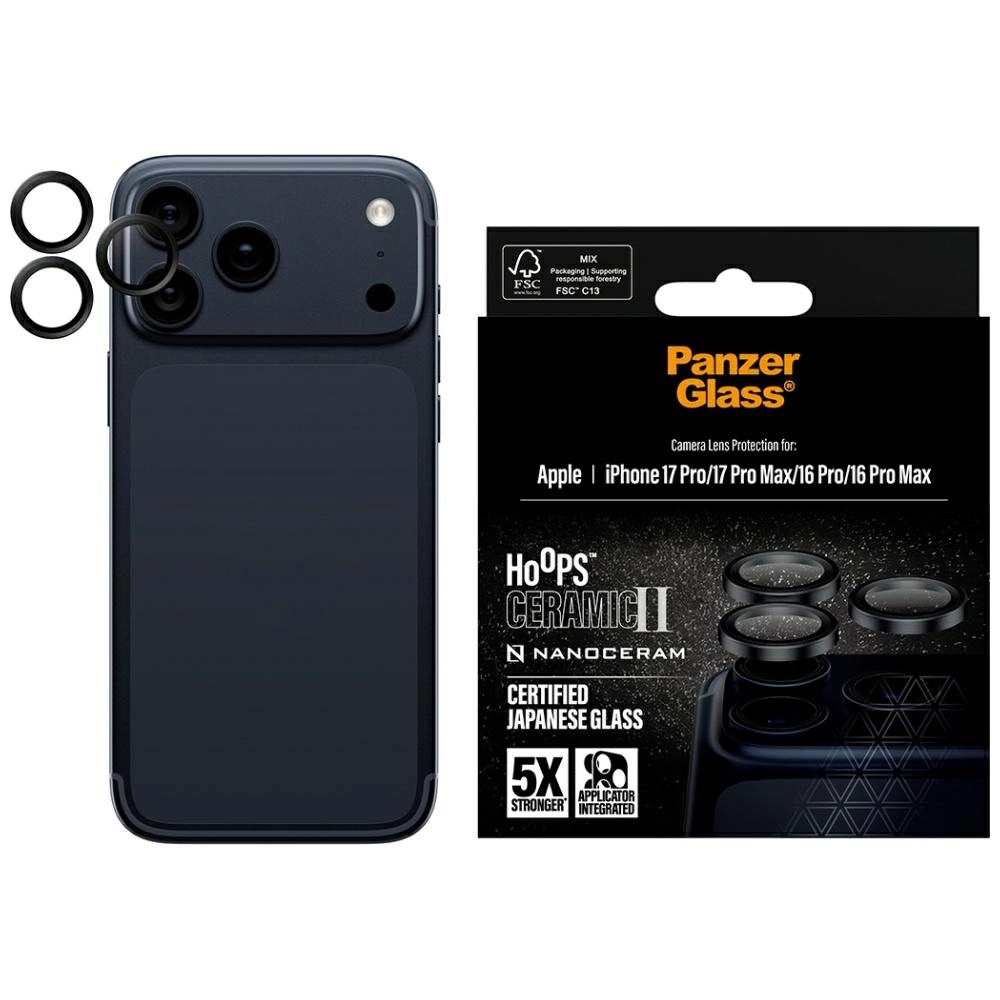 Szkło ochronne PanzerGlass Hoops Ceramic II do iPhone 17 Pro / 17 Pro Max