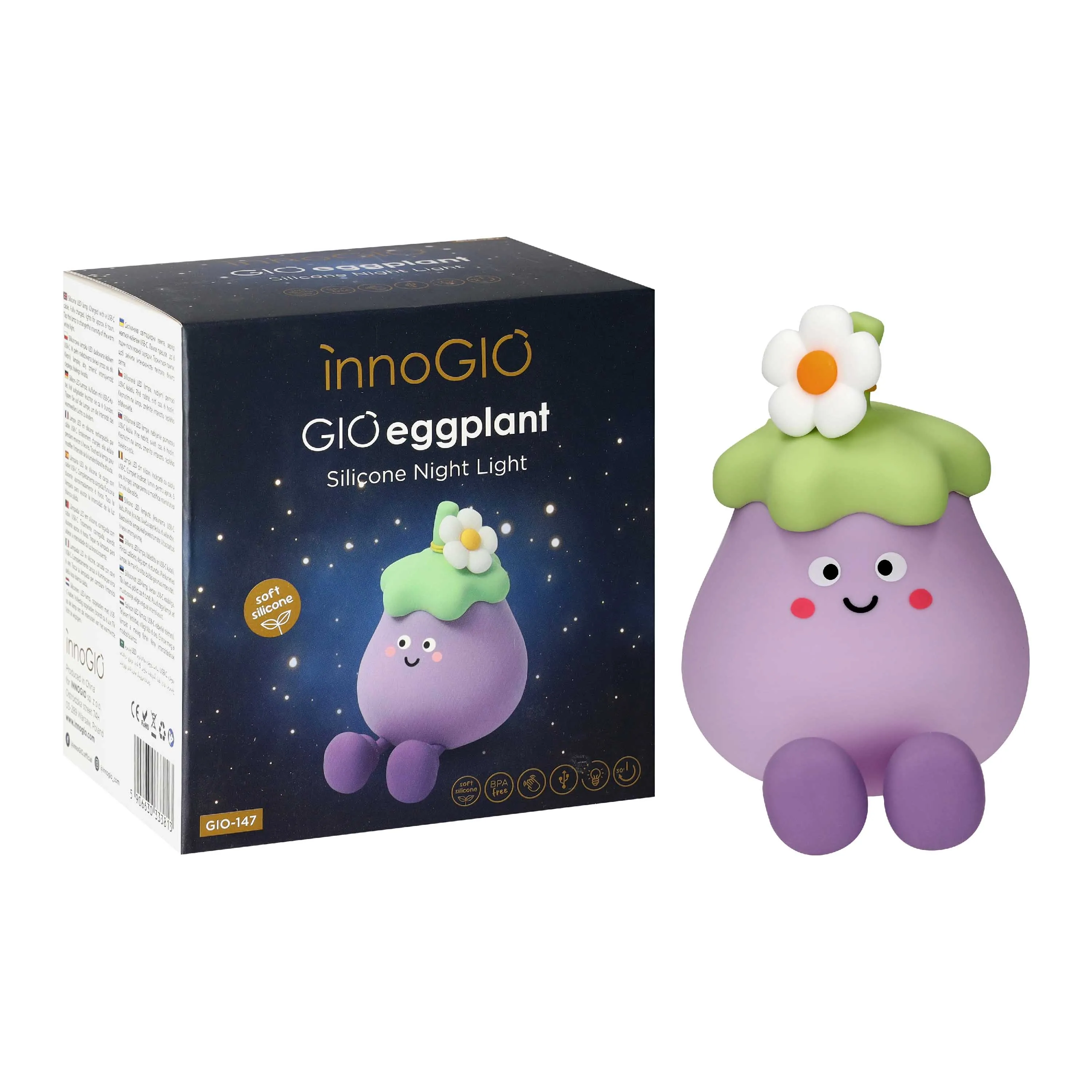 Lampka nocna Innogio GIOeggplant GIO-147