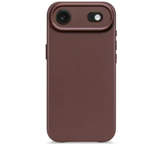 Etui Decoded Leather Backover MagSafe do iPhone Air Brązowy