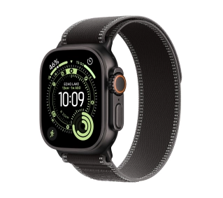 Apple Watch Ultra 3 GPS + Cellular koperta z tytanu Czarna 49mm Opaska Trail Czarna Rozmiar S/M - Kup na Raty - RRSO 0%