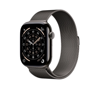 Apple Watch Series 11 GPS + Cellular 42mm Tytan Łupek Bransoleta mediolańska Łupek