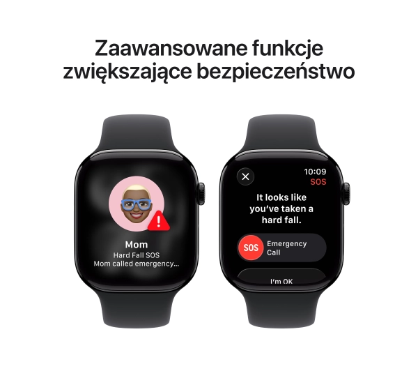 Apple Watch Series 11 GPS 42mm z aluminium Onyx Pasek sportowy Czarny S/M - ⚡ BESTSELLERY ⚡ - Kup na Raty - RRSO 0%