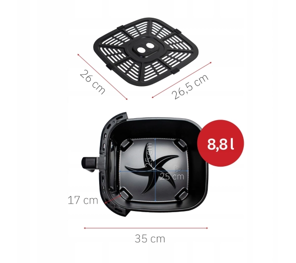 Webber AF801 2200W 8,8l - Kup na Raty - RRSO 0%