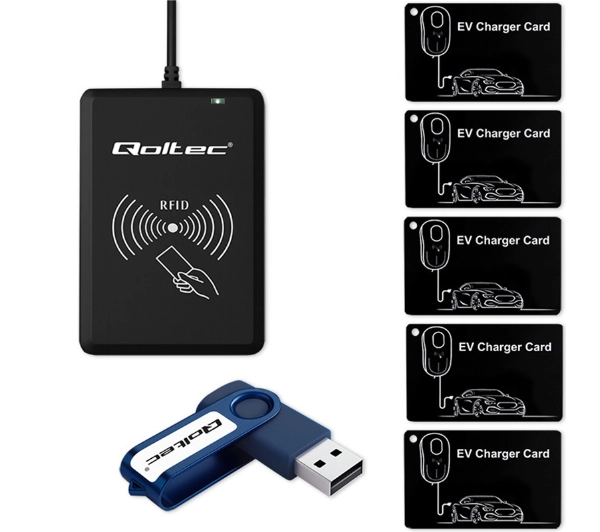 Qoltec System hotelowy EV 52428 (programator + oprogramowanie + 5 kart)