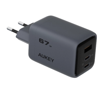 Ładowarka sieciowa Aukey Comet Mix USB-C 67W PA-C3 Szary