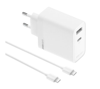 Ładowarka sieciowa realme SuperVOOC 80W Dual Ports Biały + kabel USB-C