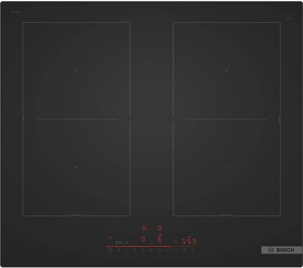 Płyty do zabudowy - Bosch Serie 6 PVQ61CHB1E 59,2cm Matt Design