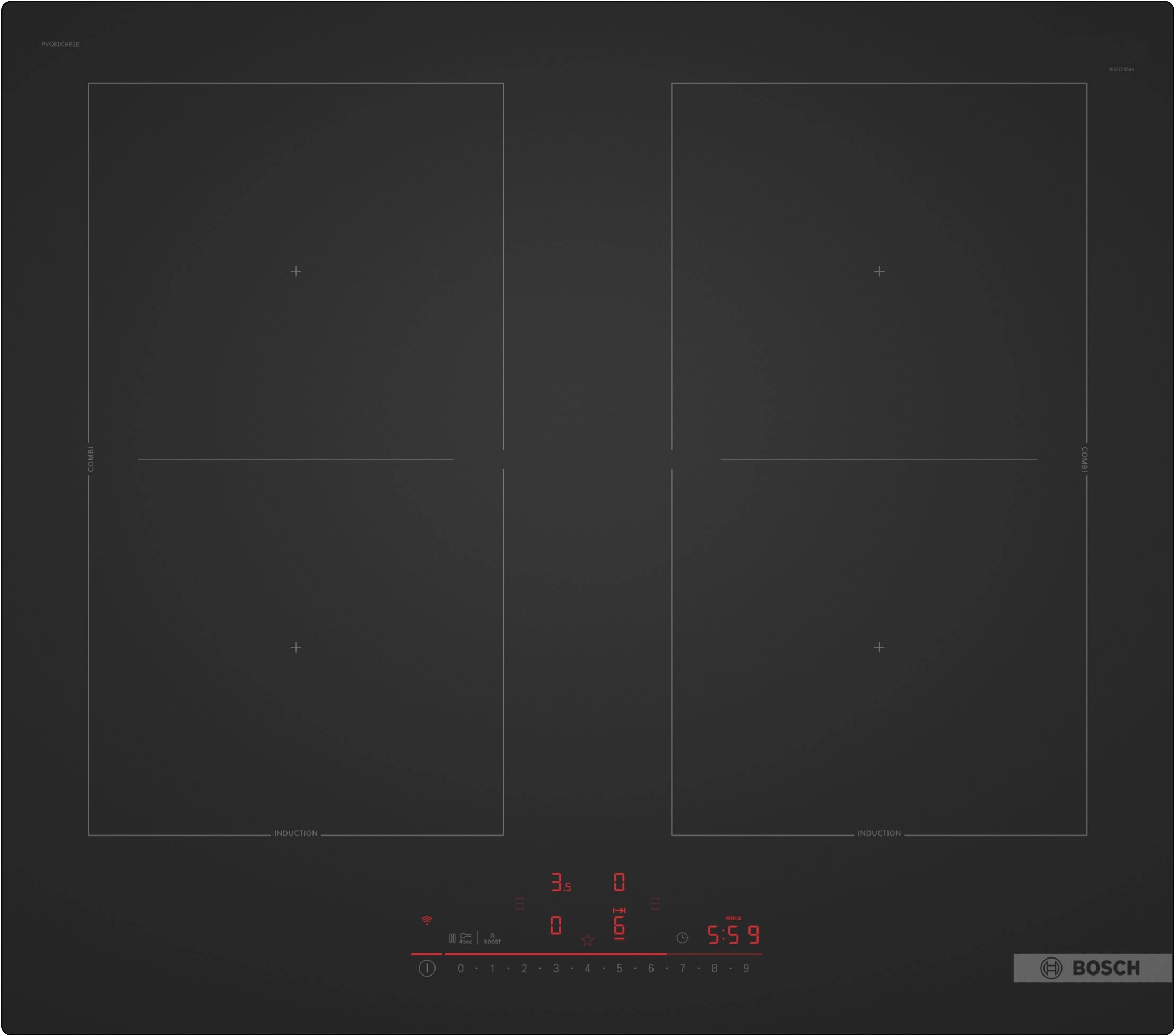 Płyta indukcyjna Bosch Serie 6 PVQ61CHB1E 59,2cm Matt Design