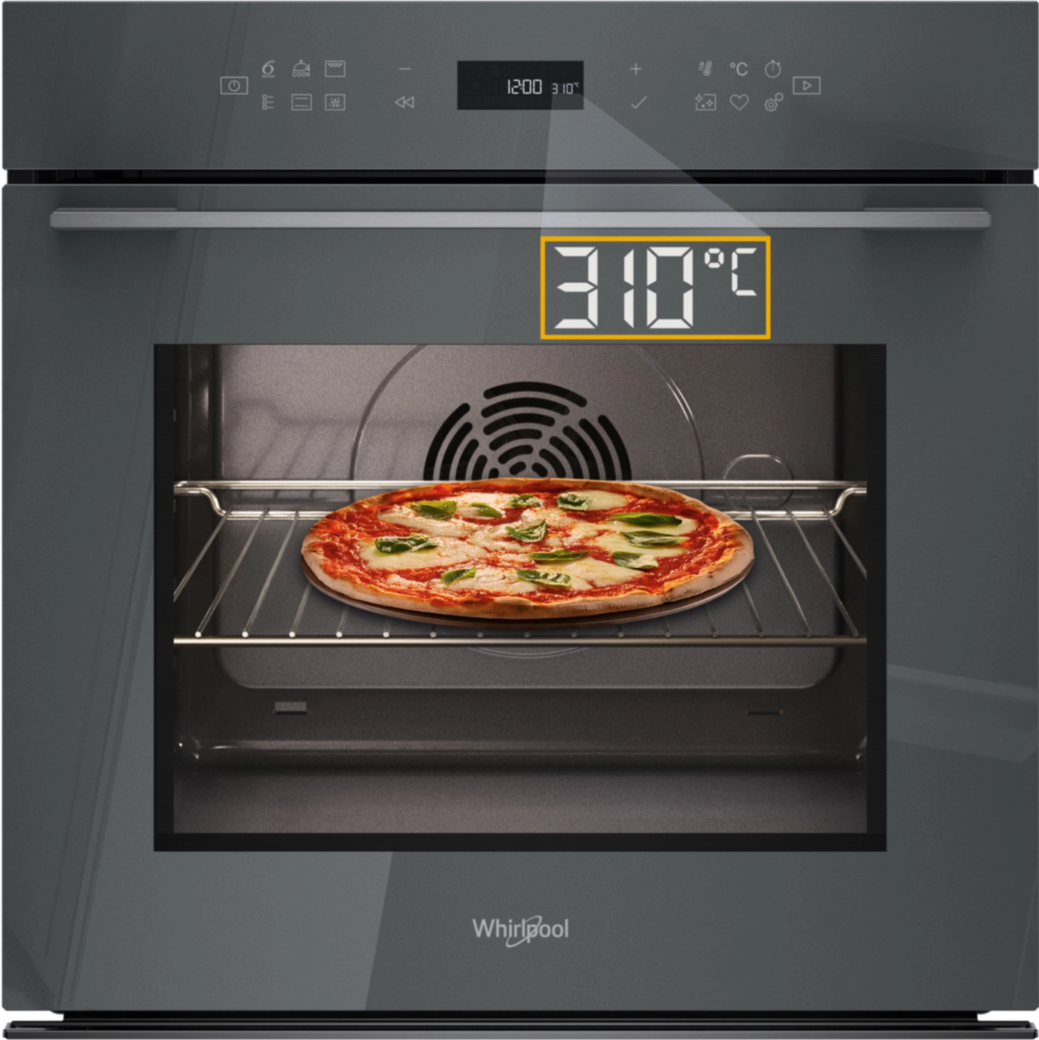 Piekarnik elektryczny Whirlpool W7 Collection WOI78PT1SSGA Pizza 310C Termoobieg AirFry Grafitowy