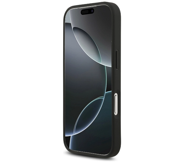 Guess 4G Circle Classic Logo MagSafe do iPhone 17 Pro Czarny