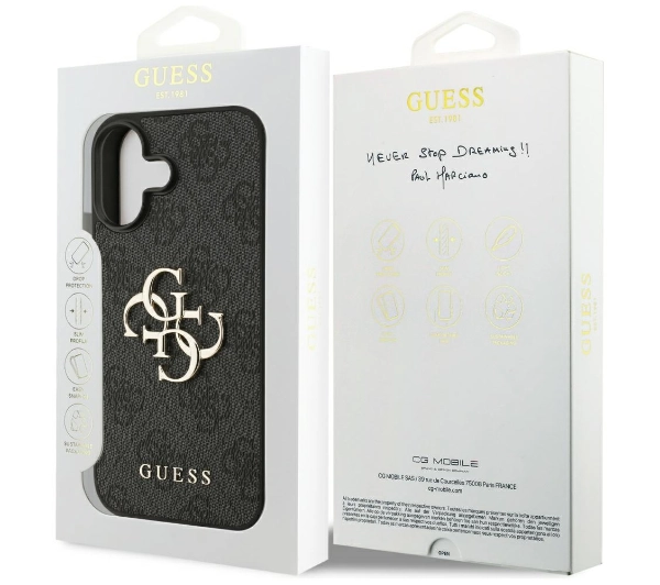 Guess 4G Big Logo do iPhone 17 Czarny