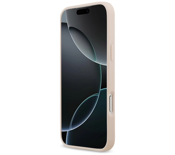 Guess Grained Big 4G & Classic Logo do iPhone 17 Pro Max różowy