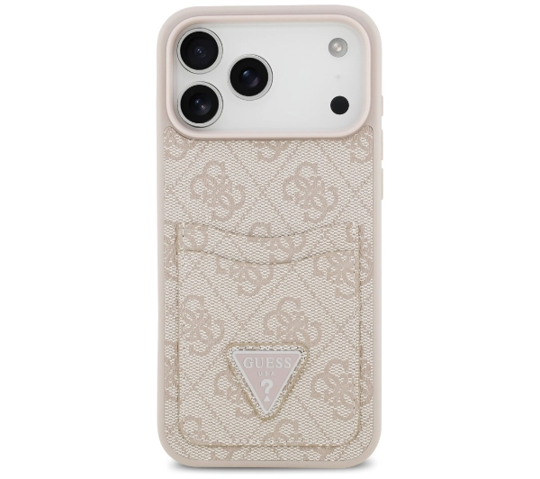 Guess 4G Double Card Triangle do iPhone 17 Pro Max różowy