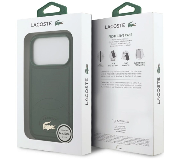 Lacoste Bliss MagSafe do iPhone 17 Pro Zielony
