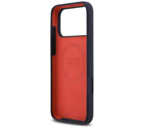 Red Bull Racing Silicone Oversize Vertical Logo MagSafe do iPhone 17 Pro Max Granatowy