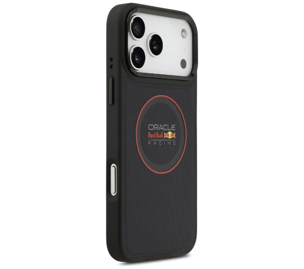 Red Bull Racing Meshed Red Ring & Metal Buttons MagSafe do iPhone 17 Pro Max Granatowy