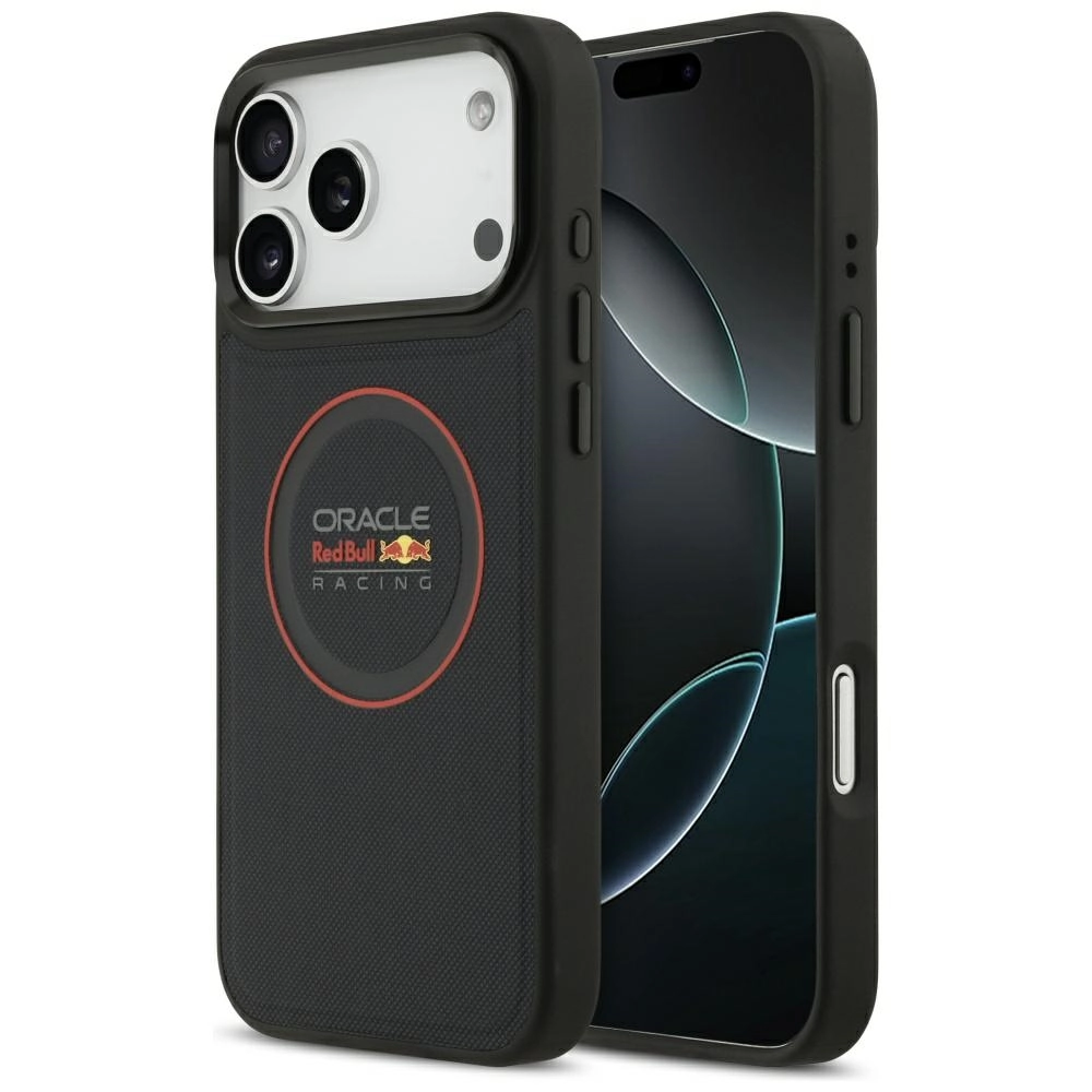Etui Red Bull Racing Meshed Red Ring & Metal Buttons MagSafe do iPhone 17 Pro Max Granatowy