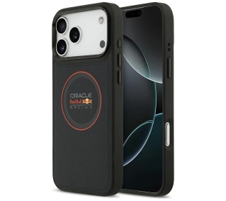Red Bull Racing Meshed Red Ring & Metal Buttons MagSafe do iPhone 17 Pro Max Granatowy